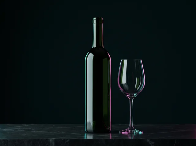 Derselbe Wein in der Flasche